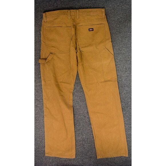 Dickies Brown Carpenter Pants Men's 32x32 Workwear Utility Trousers - Picture 2 of 3